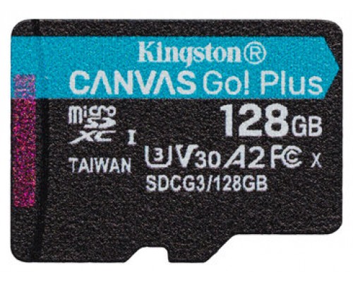 Kingston Technology Canvas Go! Plus memoria flash 128 GB MicroSD Clase 10 UHS-I (Espera 4 dias)