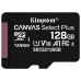 MEMORIA SD MICRO 128GB  CLASE 10 KINGSTON + ADAPTADOR