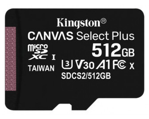 Tarjeta micSDXC Canvas Select Plus 100R A1 C10 de 512