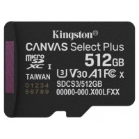 Kingston Technology 512GB micSDXC Canvas Select Plus Gen3 150R A1 (Adaptador de SD no incluido) (Espera 4 dias)