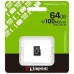 MEMORIA KINGSTON-MICROSD SDCS3 64GBSP-DU2 MEMORIA KINGSTON-MICROSD SDCS3 64GBSP