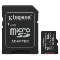 Kingston Technology 64GB microSDXC Canvas Select Plus Gen3 100MB/s A1 (Incluye adaptador de SD) (Espera 4 dias)