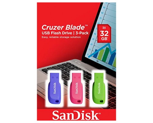 Sandisk SDCZ50C-032G-B46T Lápiz USB 32GB Pack 3