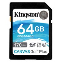 Kingston Canvas Go! Plus SD 64GB class 10 U3 V30