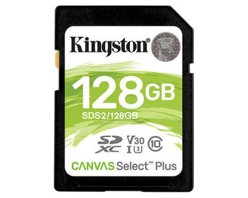 Kingston Technology Canvas Select Plus memoria flash 128 GB SDXC Clase 10 UHS-I (Espera 4 dias)