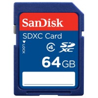 SanDisk 64GB SDXC memoria flash Clase 4 (Espera 4 dias)