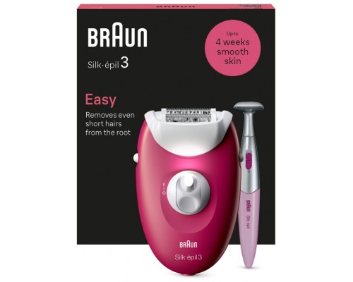 DEPILADORA ELECTRICA BRAUN SILK-EPIL 3 SE3-202 RODILLO MASAJE LUZ SMARTLIGHT-SX15 DEPILADORA ELECTRICA BRAUN SILK-EPIL 3 SE3-202 RODILLO MASAJE LUZ SMARTLIGHT