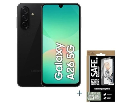 Samsung Galaxy A26 128GB 6GB Black+ protector SAFE-SX28 Samsung Galaxy A26 128GB 6GB Black+ protector SAFE
