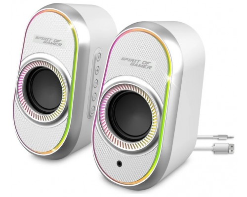 Spirit of Gamer Altavoz 2.0 FANATIC 500 RGB White