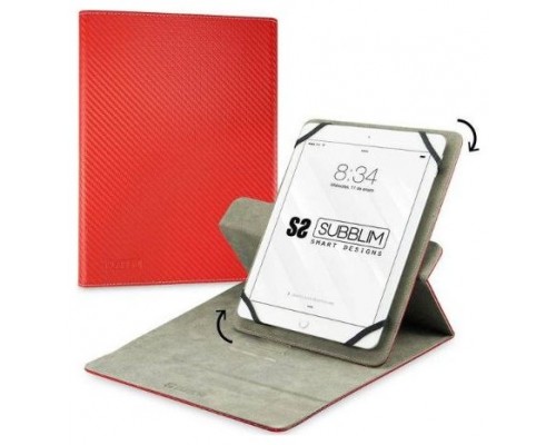 FUNDA ROTATE 360 TABLET EXECUTIVE 10.1"" ROJO SUBBLIM (Espera 4 dias)