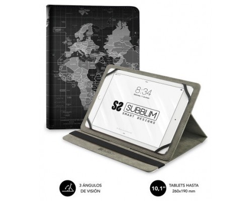 FUNDA TABLET WORLD MAP 10.1""  SUBBLIM (Espera 4 dias)