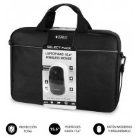 SUBBLIM Maletín con Ratón Select Pack Wireless Mouse USB + Laptop bag 15,6" (Espera 4 dias)