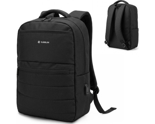 MOCHILA COMPACT BACKPACK 15.6"" NEGRO SUBBLIM (Espera 4 dias)-SX7 MOCHILA COMPACT BACKPACK 15.6"" NEGRO SUBBLIM (Espera 4 dias)