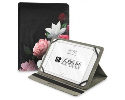 SUBBLIM Funda Tablet Universal TRENDY CASE ROSAS 11" (Espera 4 dias)