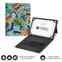 SUBBLIM Funda con Teclado Keytab Pro BT Trendy Comic (Espera 4 dias)