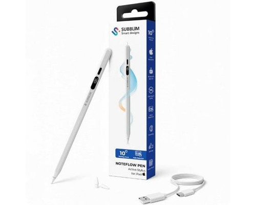 LAPIZ NOTEFLOW PARA IPAD NEGRO SUBBLIM-SX4 LAPIZ NOTEFLOW PARA IPAD NEGRO SUBBLIM