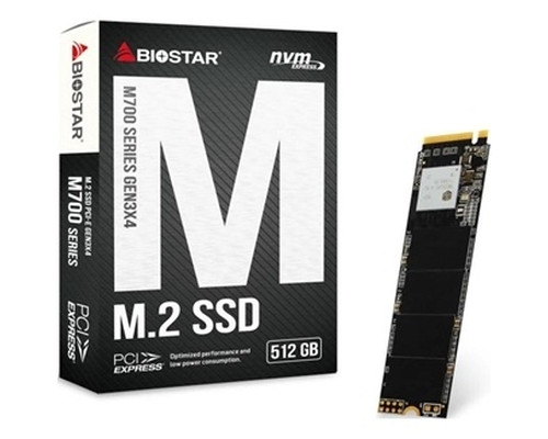 Biostar SSD M710 512Gb Pcie Gen3x4 NVMe 1.3-SX22 Biostar SSD M710 512Gb Pcie Gen3x4 NVMe 1.3
