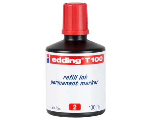 Edding T-100 cartucho de tinta 1 pieza(s) Original Rojo (Espera 4 dias)