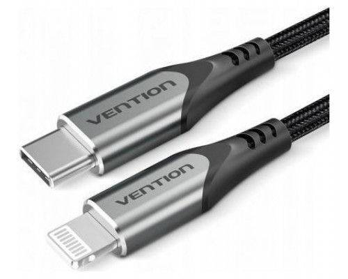 CABLE 2.0 USB-C A LIGHTNING 1 M GRIS VENTION (Espera 4 dias)