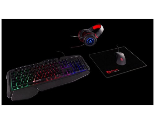 TECLADO MOUSE HEADSET Y ALFOMBRILLA TALIUS GAMING KIT