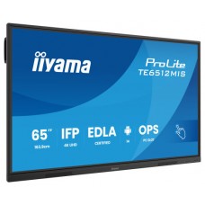 MONITOR INTERACTIVO IIYAMA 65" EDLA, ANDROID 14, 8/128GB, 40-P,3840X2160,UHD,MM 2X 20W,VGA,HDMI 2X /1XOUT, 2X USB-C,MINI-JACK OPTICAL OUT,USB TOUCH, 400CD/M2,LANDSC MODE,MEDIA PLAY USB, AG,LAN,RS232C,IIWARE,WIFI/BT,VESA 600X400,SLOT OPC (TE6512MIS-B4-SX75 MONITOR INTERACTIVO IIYAMA 65" EDLA, ANDROID 14, 8/128GB, 40-P,3840X2160,UHD,MM 2X 20W,VGA,HDMI 2X /1XOUT, 2X USB-C,MINI-JACK OPTICAL OUT,USB TOUCH, 400CD/M2,LANDSC MODE,MEDIA PLAY USB, AG,LAN,RS232C,IIWARE,WIFI/BT,VESA 600X400,SLOT OPC (TE6512MIS-B4