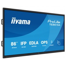 IIYAMA MONITOR INTERACTIVO 86" EDLA,ANDROID 14, 16/128GB UHD IPS, MM 2X 20W  + 20W SUBWR, 2X HDMI, DP , 1X USB-C,  550CD/M, HORIZ , MEDIA PLAY USB PORTS, ANTIGLARE, LAN, RS232C, IIWARE WIFI-6/BT 5.0, OPS SLOT, VESA 600X400 (MOUNT INCLUDED) (TE8615A-B-SX134 IIYAMA MONITOR INTERACTIVO 86" EDLA,ANDROID 14, 16/128GB UHD IPS, MM 2X 20W  + 20W SUBWR, 2X HDMI, DP , 1X USB-C,  550CD/M, HORIZ , MEDIA PLAY USB PORTS, ANTIGLARE, LAN, RS232C, IIWARE WIFI-6/BT 5.0, OPS SLOT, VESA 600X400 (MOUNT INCLUDED) (TE8615A-B