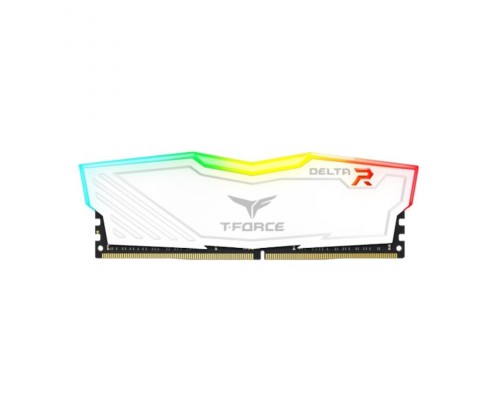 DDR4 TEAMGROUP T-FORCE DELTA RGB 16GB X1 3200 BLANCO