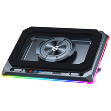 CONCEPTRONIC THYIA03B Base de refrigeracion para portatiles gaming con ventilador tipo turbina, Hub USB, RGB, espuma sellada y soporte para movil THYIA03B Turbo-SX18 CONCEPTRONIC THYIA03B Base de refrigeracion para portatiles gaming con ventilador tipo turbina, Hub USB, RGB, espuma sellada y soporte para movil THYIA03B Turbo