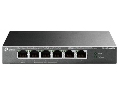 TP-Link TL-SG1006PP Switch 6xGB (3xPoE+ 1xPoE++)