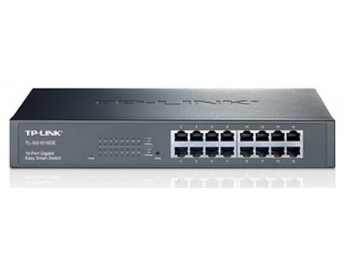 TP-LINK TL-SG1016DE Gestionado L2 Gigabit Ethernet (10/100/1000) Negro (Espera 4 dias)