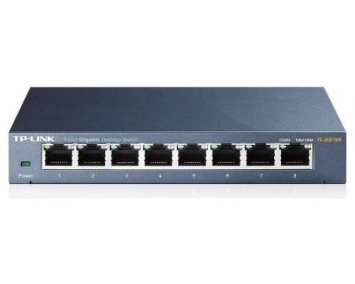 TPLINK - Switch 8 Puertos 10/100/1000 Mbps TL-SG108
