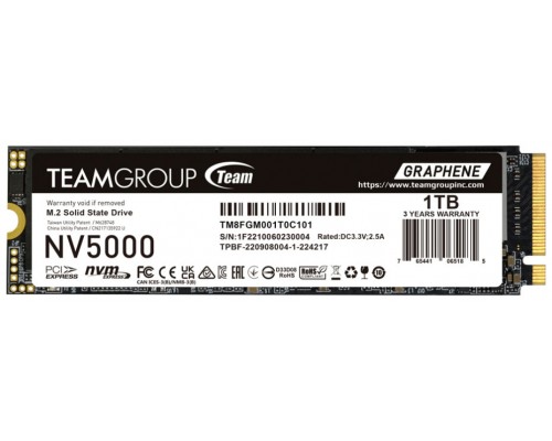 SSD TEAMGROUP NV 5000 M.2 NVMe 2280 PCI-E GEN4X4 1TB-SX37 SSD TEAMGROUP NV 5000 M.2 NVMe 2280 PCI-E GEN4X4 1TB