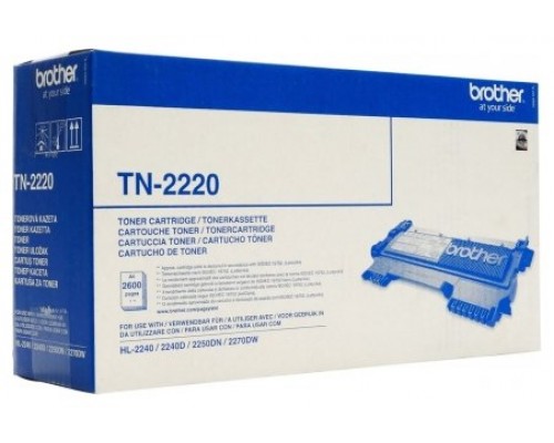 BROTHER TONER TN2220 NEGRO 2.600 PAG. HL-/2240D/2250DN