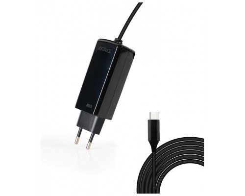 CARGADOR PORTATIL 1000W TOOQ GAN USB-C PD CUBICO NEGRO