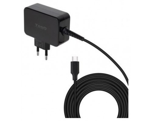 CARGADOR PORTATIL 65W TOOQ GAN USB-C PD NEGRO