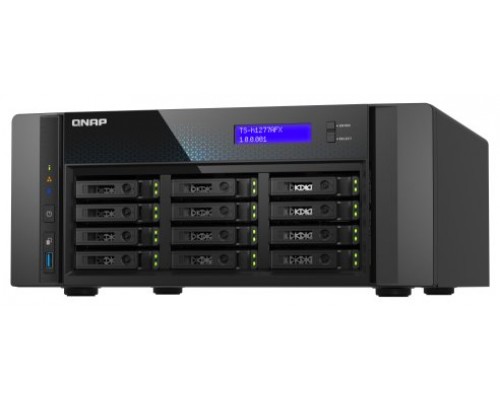 QNAP TS-H1277AFX-R7-32G servidor de almacenamiento NAS Torre AMD Ryzen™ 7 32 GB DDR5 0 TB QuTS hero Negro (Espera 4 dias)