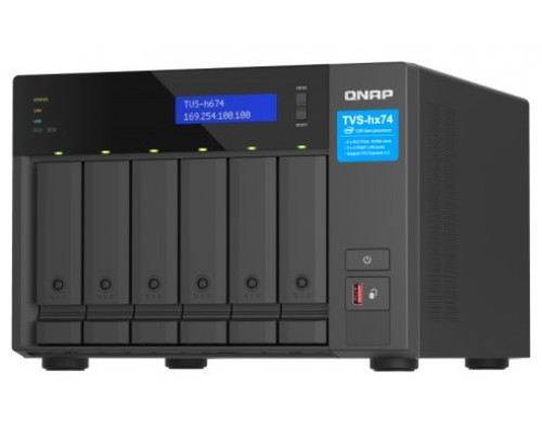 QNAP TVS-h674 NAS Torre Ethernet Negro i3-12100 (Espera 4 dias)