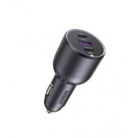 Ugreen 130W 3-Port Fast Car Char gray Auriculares, Ordenador portátil, Teléfono móvil, Portátil, Batería portátil, Teléfono Gris Encendedor de cigarrillos Auto (Espera 4 dias)