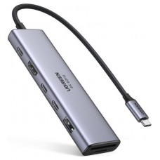 Ugreen REVODOK 7-IN-1 4K@60HZ HDMI DOCK Acoplamiento Base Gris (Espera 4 dias)