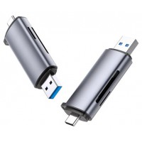 Ugreen 50706 lector de tarjeta USB/Micro-USB Plata (Espera 4 dias)