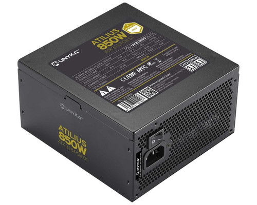 FUENTE ALIMENTACION ATX 850W UNYKA ATILIUS 3.1 BLACK