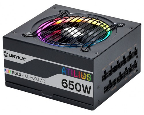 FUENTE DE ALIMENTACION UNYKA ATILIUS RGB ATX 650W