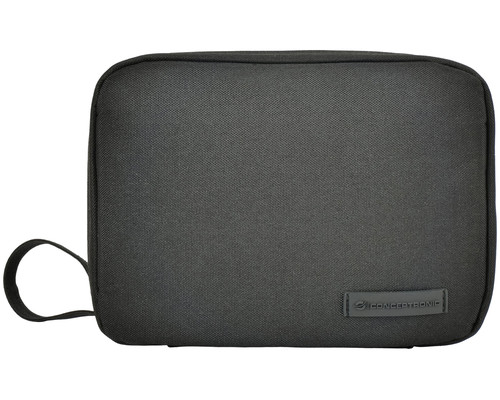 CONCEPTRONIC UMBRIX01B Estuche organizador de accesorios tecnologicos (bolsa de viaje para electronica, estuche universal para cables, cargadores, raton y disco