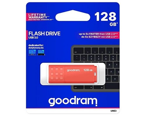 Goodram UME3. Capacidad: 128 GB, Interfaz del