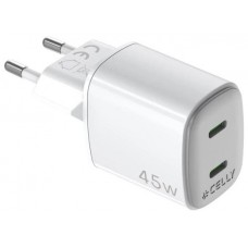 Celly Cargador Gan 2 USBC 45w WH