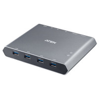 ATEN 2-PORT USB-C 4K DISPLAYPORT KVM DOCK SWITCH USB 3.2 PERIPHERAL SUPPORT (Espera 4 dias)