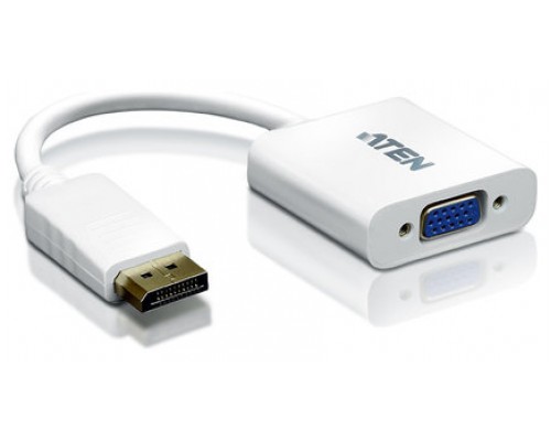Aten Displayport/VGA adapter DisplayPort Male VGA HDB-15 Female Blanco (Espera 4 dias)