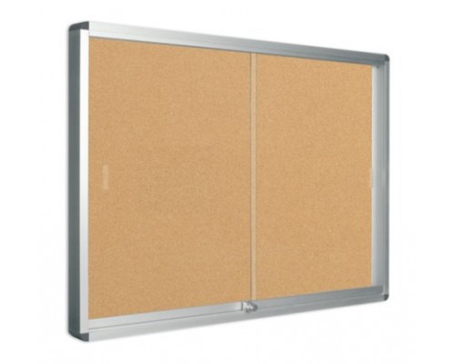 Bi-Office Exhibit tablón para notas Interior Madera Aluminio (Espera 4 dias)