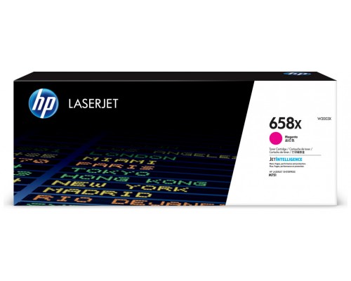 HP Cartucho de tóner Original LaserJet 658X magenta de alta capacidad (Espera 4 dias)