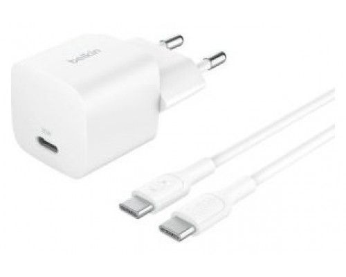 CARGADOR DE PARED BELKIN WCA012KQ1MWH-B6 USB-C PD 25W-SX11 CARGADOR DE PARED BELKIN WCA012KQ1MWH-B6 USB-C PD 25W